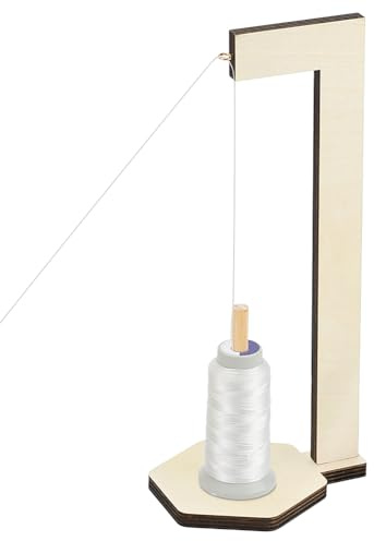 PH PandaHall Holzkegel Garnrollenhalter Einzelner Garnständer Garnrollenhalter für Nähmaschinen Universeller Garnrollenhalter für Näh Stick und Quiltgarne Overlockmaschinen Accessories Aufbewahrung