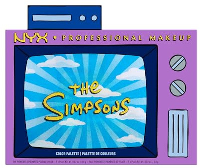 NYX Professional Makeup Simpsons Family Palette, ultra pigmentierte Farbpalette, verblendbar, aufbaubar, vegan, tierversuchsfrei, 1 Stück