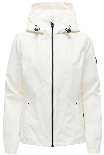 MARIKOO Damen Übergangsjacke (XS-3XL) wasserabweisend, mit Kapuze, 3 Taschen - N134
