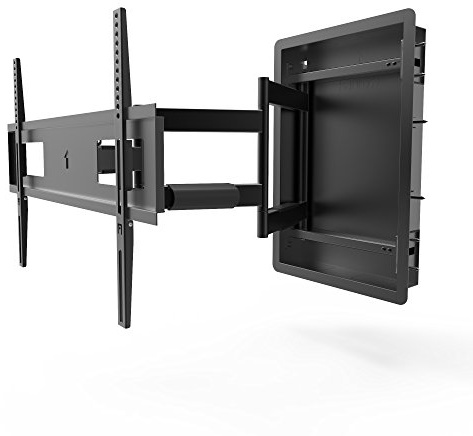 Kanto Recessed In-Wall Full Motion TV Mount for 46-inch to 80-inch TVs