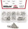 hilitchi 210-piece Metrisches M2 Innensechskant flach Senkkopf Schrauben Schraube Mutter Sortiment Kit – 304 Edelstahl (M2)