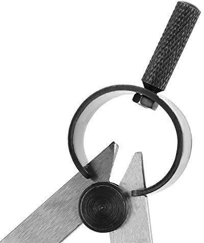 100 Mm Divisor de Cuero de Primavera Herramienta Rotativa del Rasguño del Arte Ajustable Leathercraft Brújula Herramientas de Costura Diy