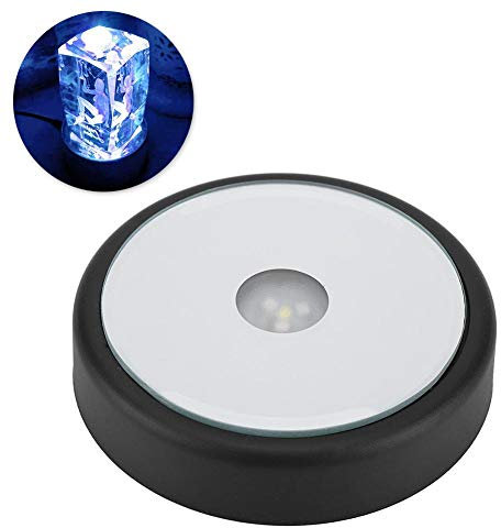 Tbest LED Light Display Base, LED Light Stand, USB Lamp Holder or Battery Operated Round LED Light Base with 6 Color Changing Lights Perfect for Home