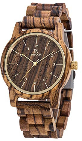 rorios Herren Holzuhr Holz-Armbanduhren Herren Analog Quarz Uhr Leicht Holzuhren Männer Mode Männer Holzuhren