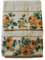 RICAMI FIORENTINI BALDI Set asciugamani per bagno viso + ospite. Cotone 100%, 420 gr/mq. Fondo tinta unita con balza fantasia. Idea regalo. (Rose gialle)