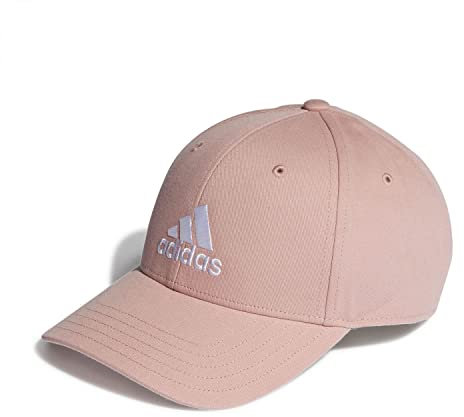 Adidas Bball Cap COT Hat, Wonder Mauve/White, OSFM