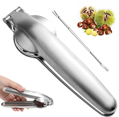 Kastanienzange aus 304 Edelstahl, Kastanienschneider, Chestnut Cutter, Kastanienöffner, Zangen, Nussknacker, Clips, Nussknacker, Kastanie, Clip für Kastanien, Nüsse, Pekannüsse und Gabeln