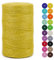 LEREATI Cuerda de Yute 2mm x 200m, Hilo de Yute Cuerda Yute Natural, Cordel Fina Cuerda Huerto, Hilo de Cañamo para Floristería Manualidades Jardín Envolver Regalos Decoración Navideña (Amarillo)