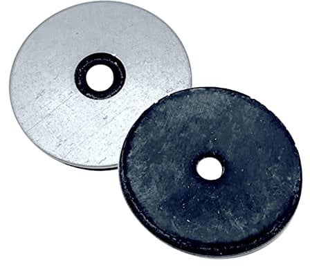 DOJA Barcelona | Rondelle di tenuta | P25 | Acciaio zincato | Confezione 100 | Rondelle per Viti, Rondella in Neoprene | Ampio utilizzo: elettrodomestici, macchinari industriali, edilizia