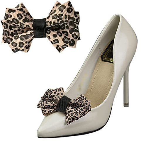 Hochzeit Schuhclips Gurtband Schleife Schuh Dekoration DIY Handwerk Zubehör Pumps Tasche Kleid Charms 4 Style, 4.5x6.5cm, Stoff, Ohne Edelstein.