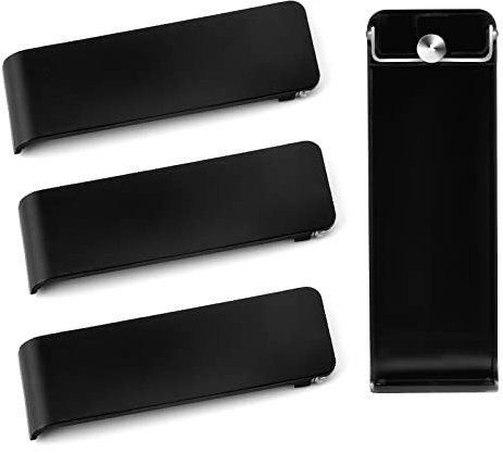 4 Piezas Soporte para Nintendo Switch - Accesorios de Carcasa Trasera con Reemplazo Compatible con Switch Consoles (Negro)