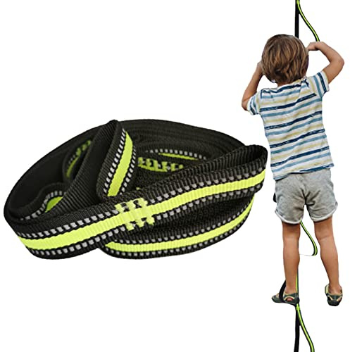 Firulab Strickleiter für Kinder | Kletterseilhilfe - Seilfuß-Steigleiter, Outdoor-Kletterleiter, 7-Stufen-Leiter für Kinder