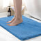 wyewye Mikrofaser-Badematte, 2 cm, super dick, super saugfähig, 50 x 80 cm, Nebelblau