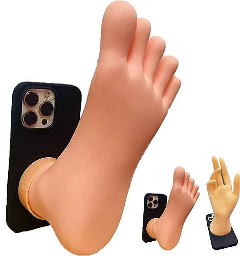 GXJIXf Ugly Phone Cases, 3D Foot Shape Phone Case, Funny Soft Silicone Phone Case for iPhone 11 12 13 14 Pro Max (Foot,For iPhone 14 Pro)