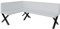 FURNISTAR Eckbank Akiko Metal X - Eckbankgruppe für Ihrem Esszimmer, Küche modern, Sitzecke, Essecke. Perfekt für Küche, Büro und Rezeption. Solide und Starke Verarbeitung. (128x196-Links-Soft17)