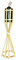 Bambu antorcha de caña de bambu alto 35 cm sobremesa sl-04