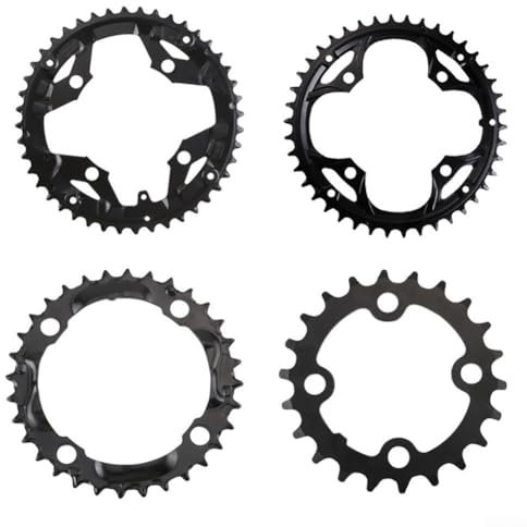 Plato de bicicleta 44T de alta calidad, material de acero cromado para un uso duradero (44T)