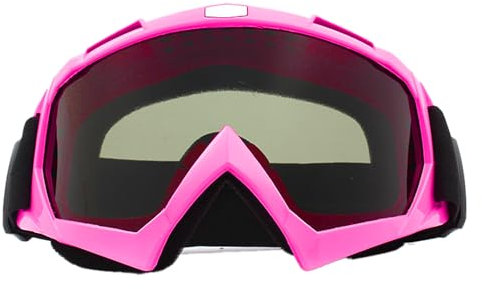 InteDesign Ski Goggles,PC Windproof Skiing Glasses,Ski Snowboard Goggles with UV400 Protection,Winter Snow and Motocross Glasses,Anti-fog Snowboarding Snow Goggles Glasses for Men Women Adult (Pink)