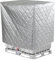 IBC Tank Abdeckung Thermohaube für IBC Container, Verdicken Frostschutz IBC Schutzhülle, Wärmedämmung IBC Wassertank Abdeckplane - 120x100x116cm (Weiß)