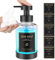 Luxspire Distributeur de Savon Moussant, 450 ML/15 OZ Distributeur à Pompe en Verre Liquide Rechargeable, Distributeur à Main Antidérapant avec 5 Étiquettes Imperméables, Transparent, 1 Paquet