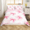 Homemissing Pink Bow Duvet Cover Set Double Size For Kids Adults Girls Teens Dreamy Princess Style Bedding Set Kawaii Bowknot Comforter Cover with 2 Pillowcases Room Decor Bow Bed Sets