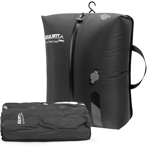 EULANT TPU Vakuumbeutel für Reisen, Wiederverwendbare Kompressionsbeutel für Koffer/Gepäck/Rucksack, Vakuumversiegelungsbeutel mit IP67 Luftdichtem Reißverschluss, Wasserdicht (Schwarz)