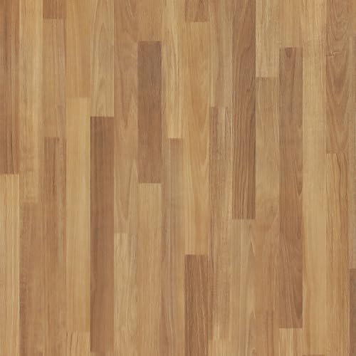VaryPaper Brown Patchwork Wood Panel Wallpaper Self Adhesive Kitchen Worktop Covering 81cmx900cm Wood Vinyl Wrap for Furniture Kitchen Cupboard Stickers Wooden Slat Wallpaper for Living Room Bathroom