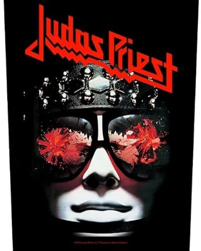 Halle15Clothes - Backpatch Rückenaufnäher für deine Kutte - Band Judas Priest - HELL BENT FOR LEATHER
