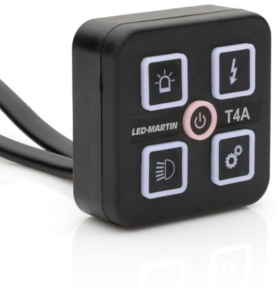 LED-MARTIN T4A-K Kippersteuerung - 4x4A - 2x Tastfunktion - 2x Schaltfunktion - 1500mm Anschlusskabel