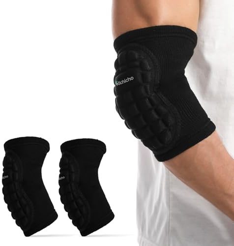 2 gomitiere tattiche, gomitiere da calcio, spesse, in spugna, protezione contro le collisioni, equipaggiamento di protezione per sport di danza, gomiti o ginocchia, adatto per bambini, uomini e donne