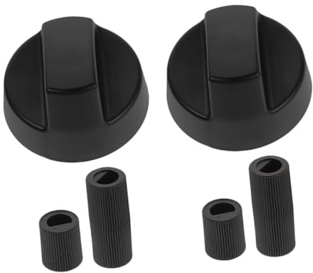 LALADEFIEE Gas Range Knobs with Adapters for Oven Stove and Cooktop High Temperature Resistant Replacement Control Switches for Precise Cooking Easy to Clean Compatible with Various Appliance