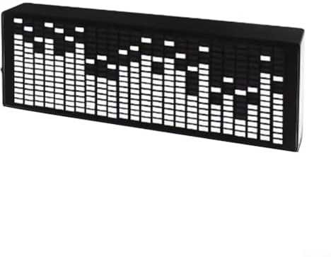 LED-Musik für Spektrumanzeige, RGB-Licht, VU-Messgerät, Anzeige mit Sound aktiviertem Rhythmus für DIY-Audio-Visualizer-Kit, 1624-Segment-Lautstärkeregler, USB (weiß)