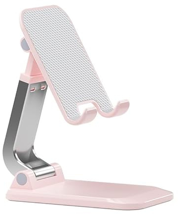 Adjustable Phone Stand, Foldable Desktop Holder (pink)