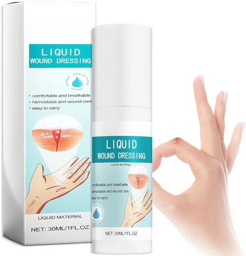 Waterproof Spray, Liquid Plaster,Liquid Wound Dressing, Waterproof Plasters for Wounds, Protective Skin Cleaning, 30ml