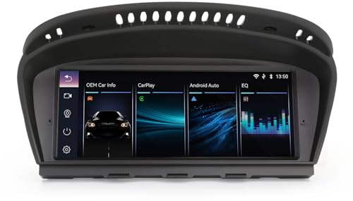 Autoradio Linux Navigatore per BMW 3/5/6ER E90 E91 E92 E93 E60 E61 E63 E64 2005-2008 con sistema CCC GPS senza fili CarPlay Android Auto Airplay WiFi Bluetooth 5.1 USB DSP OEM Idrive 8,8 HD Schermo