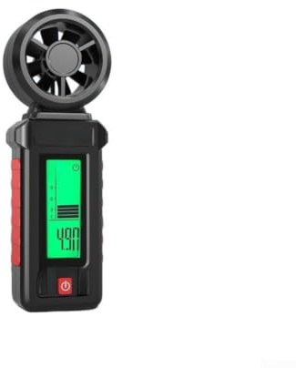 Anemometro digitale Misuratore Palmare Risoluzione 0.01 6 Unità Risposta Veloce per la Navigazione Meteo Monitoraggio Sport All'aria Aperta