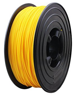 3D Filament 1kg B-Ware Filament Rolle in verschiedenen Farben Rot Gold Silber Grün Blau Braun Lila Violett Beige Transparent Gelb Orange Schwarz Weiß (Melonengelb (B-Ware))