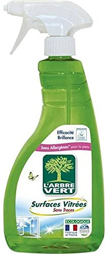 L'Arbre Vert Spray Nettoyant Vitres Menthe 740ml (Lot de 3)