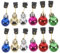 Frcolor Bart Ornamente, Weihnachten Bart Glocken Gesichts Haarschmuck Weihnachtsmann Bart Clip für Männer (12 Stück)