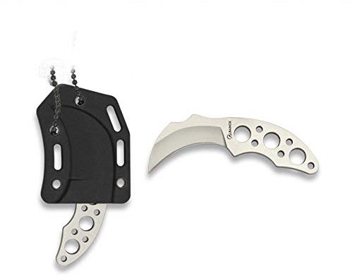 Albainox Cuchillo Colgar Funda ABS 8 cm Supervivencia Caza