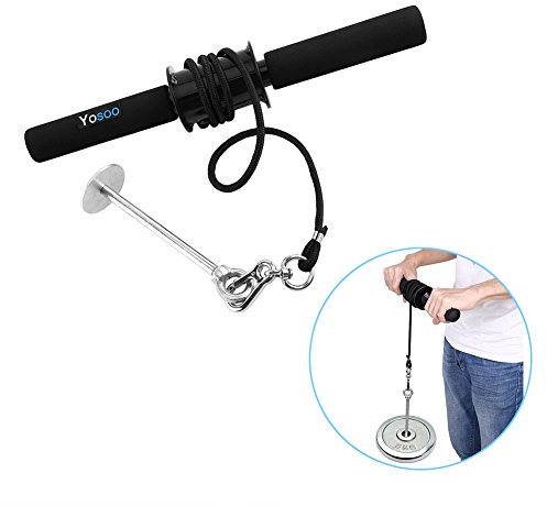 Schaumstoff-Rolle,B086Tzqfqj,Wrist Roller,Unterarm Handgelenk Roller,Unterarmer Wrist Roller Curler Unterarm,Handgelenker Roller er Gym Wrist Curler per Forearm Exerciser