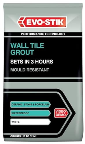 STX_368139 Evo-Stik Tile A Wall Fast Set Grout for Ceramic Tiles - White 1.5kg (30812723)