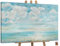 YS-Art XXL Abstrakt Acryl Gemälde auf Leinwand Sommerliche Abkühlung handgemalt Wandbilder Himmel Blau Wohnzimmer modern Wohndekor Bilder echte Kunst 120x80 cm