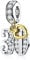 Sterling Silber 30. Charm Gold Herz Zirkonia Geburtstag Charms für DamenMEHRWEG