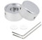 Bitray Fußnagelkappen aus Aluminium mit Schraubenschlüssel, Gitarreneffekt-Pedal, Effektpedal, Fußschalter-Aufsatz (2,4 x 1,2 cm, silberfarben, 2 Stück)
