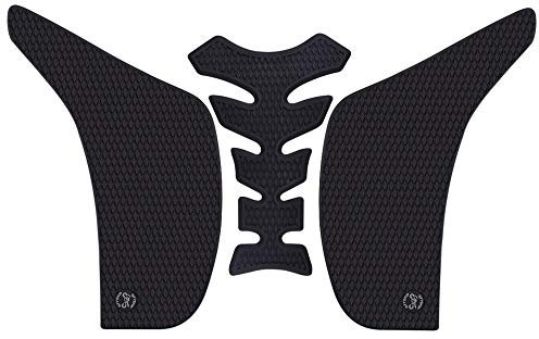 KYN Für Yamaha FZ1 FZ1N FZ1S 2006 bis 2019 Motorrad 3M Tankpad Anti-Rutsch-Aufkleber Seite Kraftstoff Gas Grip Aufkleber Protector (schwarz)