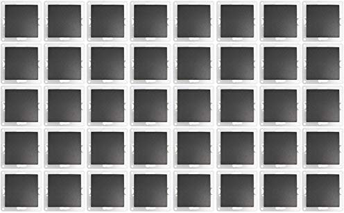 MC POWER - 40er Pack Wechselschalter | FLAIR | Lichschalter Set anthrazit, matt