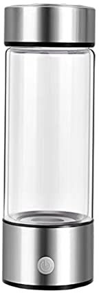 Fenteer Botella de Agua de hidrógeno portátil tecnología Recargable generador de Agua ionizada, máquina de Agua de hidrógeno generador de hidrógeno - de Plata