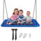 RELAX4LIFE Schaukel, höhenverstellbare Nestschaukel 120-180 cm, große Hängeschaukel für mehrere Kinder, Tellerschaukel für Innen- und Außen, Baumschaukel 150 x 80 cm (Blau)