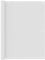 vidaXL Ecran de Balcon Brise-Vue Brise-Vent Store de Jardin Ecran de Protection Store de Balcon Ecran d'Intimité Extérieur Blanc 120x600 cm PEHD